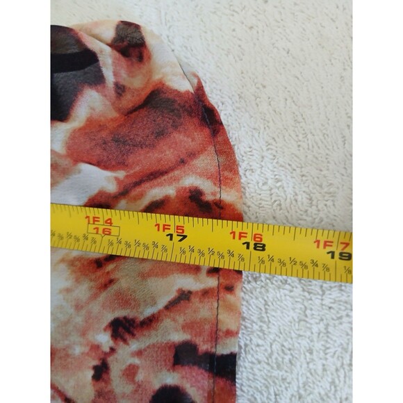 TOV Los Angeles Womens Blouse Tunic Size 40 Multicolor Animal Print Asymmetrical - Picture 16 of 16